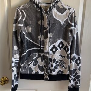 Billabong Monochrome Floral Hoodie
